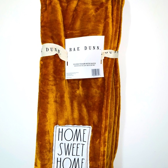 Rae Dunn Other - RAE DUNN AUBURN HOME SWEETHOME PATCH THROW BLANKET